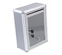 Yardenfun Boîte à Suggestions Suspendue Verrouillable en Aluminium, Boîte Aux Lettres Professionnelle Étanche Et Robuste, Support De Rangement Mural pour Bureau Et Salle De Classe, Taille Moyenne