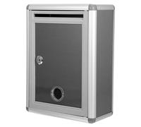 Yardenfun Boîte aux Lettres Murale Verrouillable Petite Taille, en Métal Épais, avec Serrure Sécurisée, Boîte à Suggestions et Dépôt de Courrier pour Bureau, Domicile et Lieux Publics