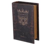 Yardenfun Boîte de Rangement en Bois Vintage de Livre Petit Format Coffre-Fort Décoratif Compartiment Caché pour Bijoux Souvenirs et Objets Précieux Rangement Discret pour Bureau et