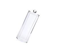 Yardenfun Boîte De Rangement pour Transparente 7x7x19 Cm en Rigide Couvercle Protecteur pour Accessoires De Maquillage Et Voyages Maison