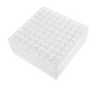 Yardenfun Boîte de Rangement pour Tubes Centrifugeurs Cases PP Support pour Microtubes Organiseur Sécurisé pour Congélateur Laboratoire