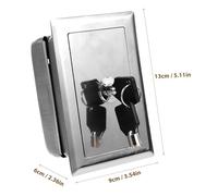 Yardenfun Boîtier Interrupteur Manuel avec Bouton Poussoir pour Commande de Porte de Volet Compatible Télécommande Serrure Cachée Adapté Portes de Garage et Portails Électriques