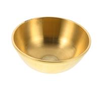 Yardenfun Bol Bouddhiste Tibétain Laiton Doré Bol Rond Traditionnel pour Rituel Décoration Spirituelle et Usage Temple