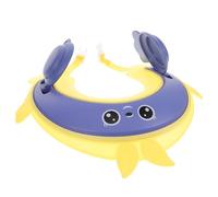 Yardenfun Bonnet de Bain Garçon Fille Réglable Imperméable avec Protection Yeux et Oreilles Casquette Lavage Cheveux Léger et Portable pour Shampooing et Coupe Enfants