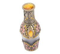 Yardenfun Bouteille de Parfum Vide Vintage Flacon de Fragrance Moyen Oriental Pierre Jaune Parfait pour Voyage et Échantillons Huiles Essentielles