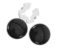 Yardenfun Boutons De Manchette Homme 2 Pièces Ovales Noirs en Cuivre Boutons De Chemise pour Événements Formels Et Smoking 1.5 Cm Résistants à L’Usure