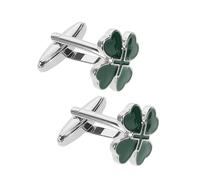 Yardenfun Boutons De Manchette Trèfle Cœur Irlandais en Alliage Vintage Classiques pour Hommes Occasions Formelles Présents Saint-Patrick Lot De 2