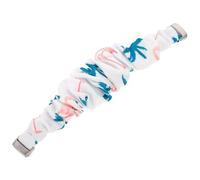 Yardenfun Bracelet de Montre Imprimé en Tissu Élastique Blanc, Compatible avec Montre Connectée Luxe, Style Mode et Confortable, pour Usage Quotidien Femme