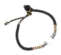 Yardenfun Bracelet Femme Tressé Réglable Corde avec Pendentif Boule Verre Transparent de Poignet Délicat pour Adolescentes Style Mode Confortable et Léger