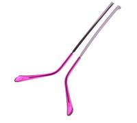 Yardenfun Branches de Lunettes de Rechange Métal Robuste avec Embouts Transparents Violets Bras de Remplacement pour Lunettes Faciles à Installer et Résistants Déformation