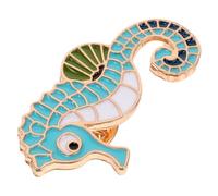 Yardenfun Broche Pull Hippocampe en Alliage de Zinc Accessoire Féminin Cartoon pour Rendez-fêtes Design Charmant et Résistance à L'usure, 3.40x2.00x1.00cm