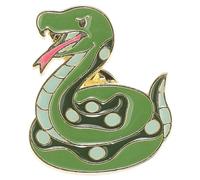Yardenfun Broche Serpent Métal Vintage Année Du Serpent Épingle Décorative Astrologie Chinoise Pour Femme