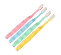 Yardenfun Brosse à Dents Manuelle Micro-Nano Lot de 4 Poils Extra Souples Soins Bucco-Dentaires Nettoyage Daily Design Ergonomique pour Gencives Sensibles