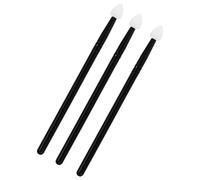 Yardenfun Brosse Maquillage Yeux 3Pcs en Silicone Noir Applicateurs Ferme pour Fard à Paupières Femmes Usage Quotidien