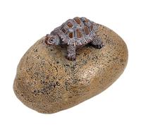 Yardenfun Cache-clés Extérieur Tortue Imitation Pierre Coffre-Fort Jardin Résistant Aux Intempéries Boîte Rangement Sécurisée pour Clés Cache Clé Extérieur Discret