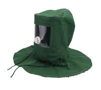 Yardenfun Cagoule de Sablage Masque Facial Intégral Lentille en Acrylique Épais Tissu Toile Solide pour Ponçage Meulage Polissage Anti-Poussière Équipement Professionnel