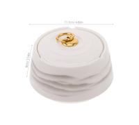 Yardenfun Cendrier Porcelaine avec Couvercle Ashtray Portable Anti-Cendres Volantes pour Intérieur et Extérieur Design Élégant pour Bureau Salon Jardin Facile à Nettoyer et Anti-Odeur
