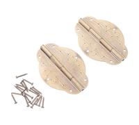 Yardenfun Charnières en Laiton Antique 5 Cm, Lot de 2 Petites Charnières pour Boîte à Bijoux, Coffret en Bois, Tiroirs, Décor Rétro, Quincaillerie D’armoire, Usage Loisirs Créatifs