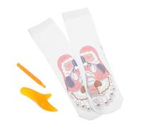 Yardenfun Chaussettes de Massage avec Outils de Réflexologie Chaussettes Longues Coton pour Thérapie des Unisexes Fatigue et Confort Tout Au Long