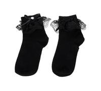Yardenfun Chaussettes Japonaises pour Femmes Style Lolita Coton avec Dentelle et Nœud Confort et Respirant Unique pour Costumes et Occasions Festives