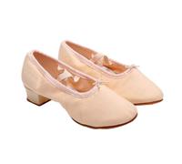 Yardenfun Chaussures de Danse Ballet Femme à Talon Bas Toile Légère et Semelle Souple Confort et Durabilité pour Entraînement et Scène Adaptées Gym Yoga et Performance