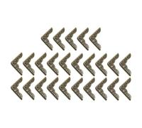 Yardenfun Coins Photo Métalliques Triangle 50pcs de Protection en Fer Marron Vintage Protège-Angles Élégants pour Livres et Journaux pour Usage Personnel et Professionnel