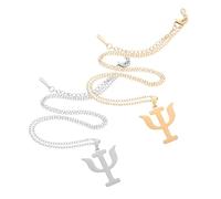 Yardenfun Collier Pendentif Chandelle Acier Inoxydable Or et Argent Symbole Psychologie Minimaliste Élégance pour Femmes Style Polyvalent et Design Créatif