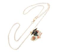 Yardenfun Collier Unisexe Thème Mortier de Diplôme Pendentif Bijoux de Graduation Cadeau de Fête et Confortable pour Étudiants et Diplômés