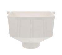 Yardenfun Connecteur de Descente Pluviale PVC Raccord Drainage Gouttière Robuste Résistant Aux Chocs et Installation Rapide pour Évacuation des Eaux de Pluie