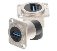 Yardenfun Connecteur USB 3.0 Traversant Droit Adaptateur Monté Panneau Étanche pour Ordinateurs et Accessoires pour Installation Murale 1 Pièce