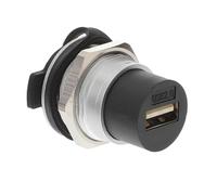 Yardenfun Connecteur USB Femelle à Femelle Encastrement Industriel Coupleur USB Métallique Résistant pour Extension de Câble et Installation sur Panneau Adapté Environnements Difficiles