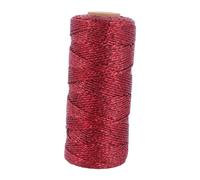Yardenfun Corde Décorative à Nouer DIY en Coton Rouge 100 M X 1 MM 3 Brins Corde Chic pour Loisirs Créatifs et Décoration de Fête Polyvalente