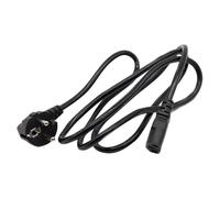 Yardenfun Cordon d'alimentation Électrique 1 Mètre 3 x 0,75 Mm² en Cuivre Pur pour Ordinateur Et Cuiseur à Riz, Câble d'alimentation 2 Broches Compatible Usage Domestique, Couleur Noire