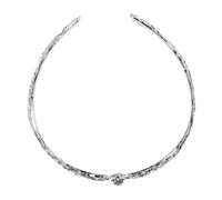 Yardenfun Couronne de Mariée avec Épines et Cristaux Serre-tête Large Rond Confortable Accessoire Coiffure Princesse pour Cosplay Halloween Fête