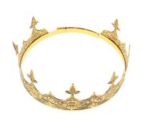 Yardenfun Couronne de Roi Vintage pour Homme Couronne Prince Rétro Accessoire de Tête Élégant pour Mariages et Fêtes