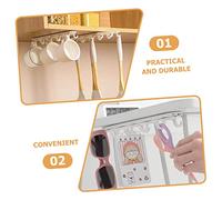 Yardenfun Crochet Adhésif Sous Armoire Multifonction Support Ustensiles Cuisine Rangement Mural Pratique Installation sans Perçage