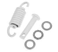 Yardenfun Crochet Suspendre pour Hamac à Ressort Robuste Blanc Goupille et Absorbeur de Bruit en Acier Kit Complet 1 Jeu pour Fauteuil Suspendu Balancelle de Porche et Balançoire Support