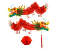 Yardenfun Décoration Dragon an Chinois Suspendue Rouge pour Fête Printemps Maison et Commerce