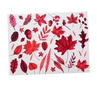 Yardenfun Décorations Murales Érable Lumineuses Autocollantes Automne Artificielles Auto-adhésives Rose Pour Décoration Saisonnière Intérieure Stickers Muraux DIY Faciles à Poser