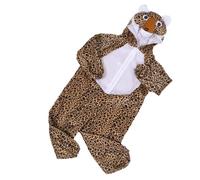 Yardenfun Déguisement Léopard Garçon et Filles Taille M - Combinaison Intégrale en Tissu Doux et Respirant - Costume D’Animal pour Fête Thème Jungle et Spectacle Scolaire