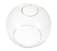 Yardenfun Double Ouverture Globe Verre Transparent Abat Jour Cache Lampe Sphérique Clair pour Luminaire Moderne Protection Ampoule Facile à Remplacer Design Industriel Élégant