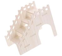 Yardenfun Échelle en Bois Beige pour Cage et Aire de Jeu Multifonction sans Écharde pour Hamster et Petits Animaux