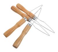 Yardenfun Ensemble de 4 Crochets à Boutons Grand Format pour Personnes Âgées, Outil D'aide la Boutonnière pour Chemises, Manteaux et Jeans, Assistance à L'habillage D'une Main, Portable