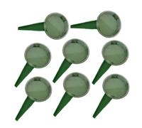 Yardenfun Ensemble de 8 Outils de Jardinage avec Semoir Manuel Réglable 5 Niveaux, Épandeur de Graines pour Petites et Grosses Semences, Outil Polyvalent Vert Foncé pour Plantation Précise