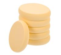 Yardenfun Éponges à Maquillage et Effet Naturel Lot de 6 Ovales en Polyuréthane Hydrophile, Souples et Solide pour Usage Sec et Humide pour Poudre Compacte