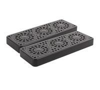 Yardenfun Étui Humidificateur à Cigares Rectangulaire Grand Format Noir, Lot de 2 Pièces Système D'humidification Précis pour Cave à Cigares Compacte, Régulateur D'humidité Solide