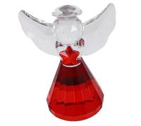 Yardenfun Figurine Ange Cristal Décorative Statue Verre Artistique Ornement Protecteur pour Décoration de Table Centre de Table Noël pour Femmes Ambiance Chaleureuse et Élégante