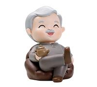 Yardenfun Figurine de Père pour Décoration de Bureau Ornement de Gâteau de Mariage et Anniversaire Souvenirs de Moments