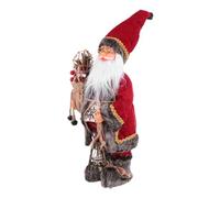 Yardenfun Figurine Père Noël Robe Longue Décoration de Noël Ornement de Bureau Santa Claus pour Maison et Vitrine