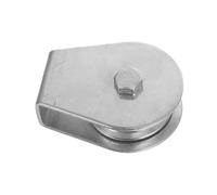 Yardenfun Flagpole Pulley with Bearings Stainless Steel Swivel Smooth Lifting Durable Flagpole Hardware Accessories for Schools and Businesses